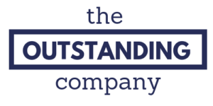 The Outstanding Company Logo Blue on Transparent
